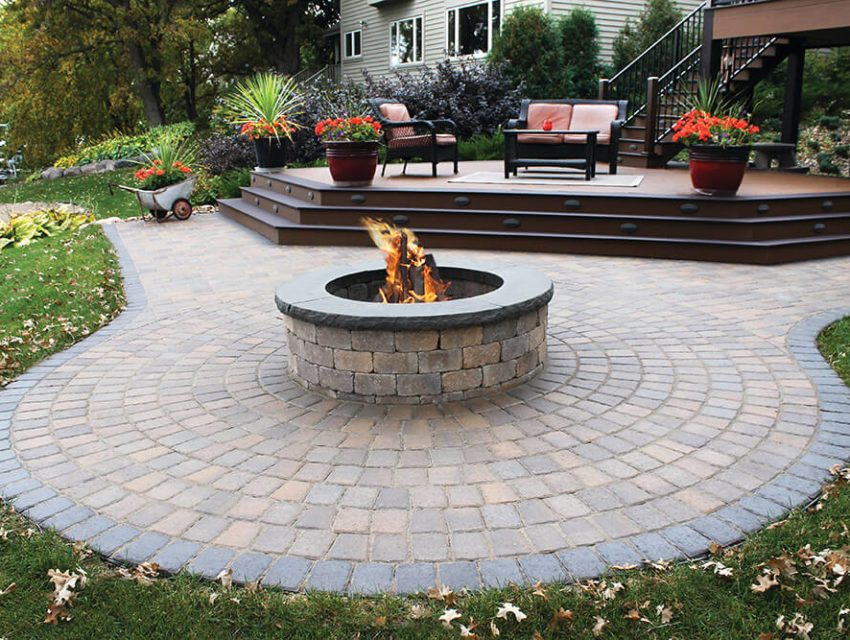 fire pits and walkways mn