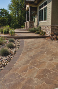 flagstone paver patio