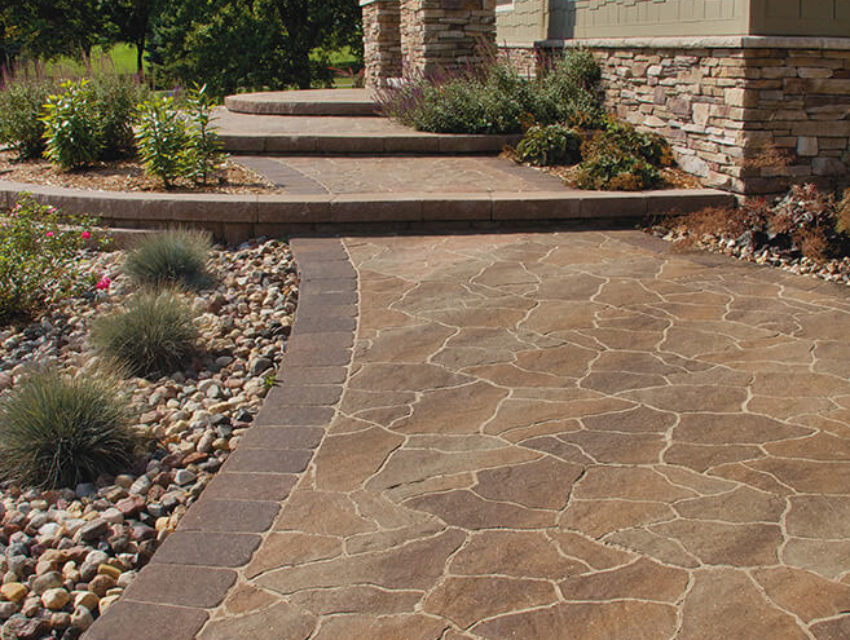 flagstone paver patio