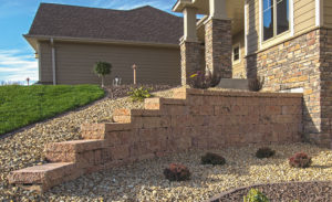 retaining wall steps mn