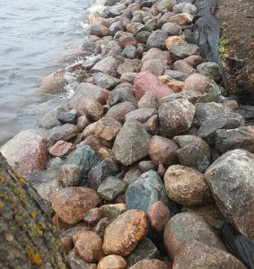 Alexandria rip rap installation