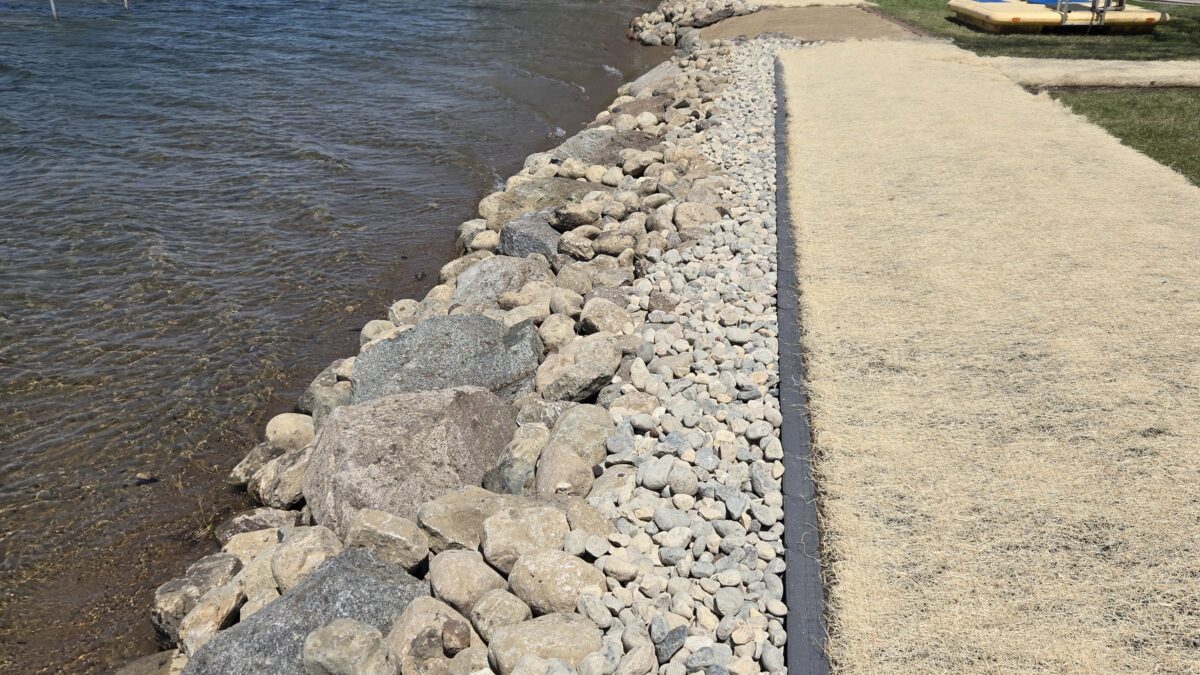 Rip rap landscaping in Osakis MN