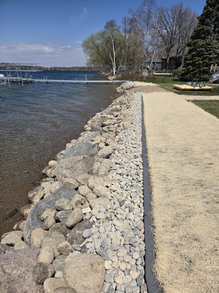 Rip rap landscaping in Osakis MN