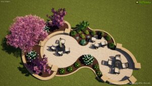 Custom patio design concept for Alexandria MN property
