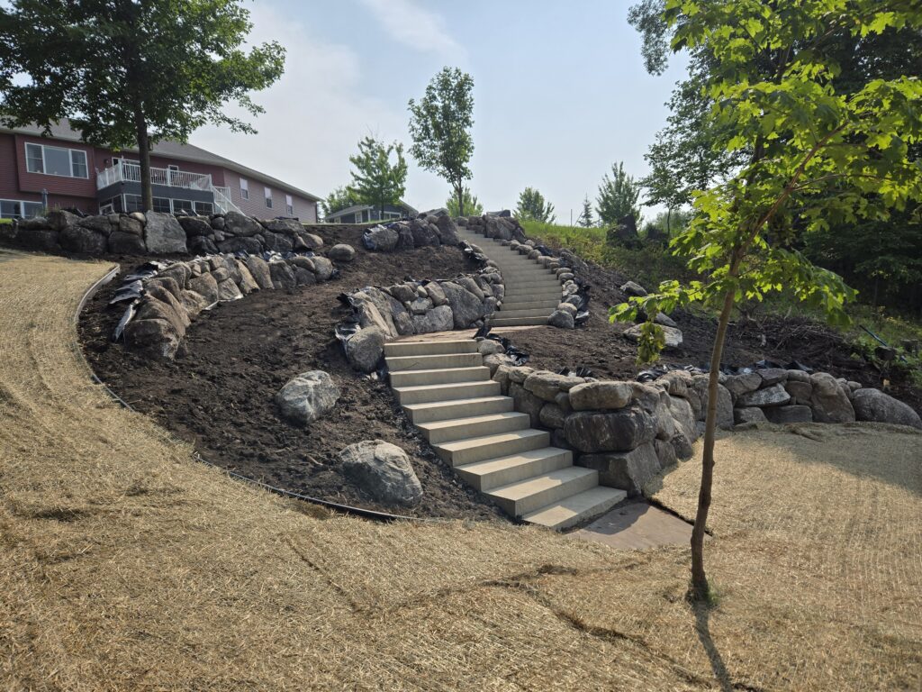 Landscape steps Alexandria MN