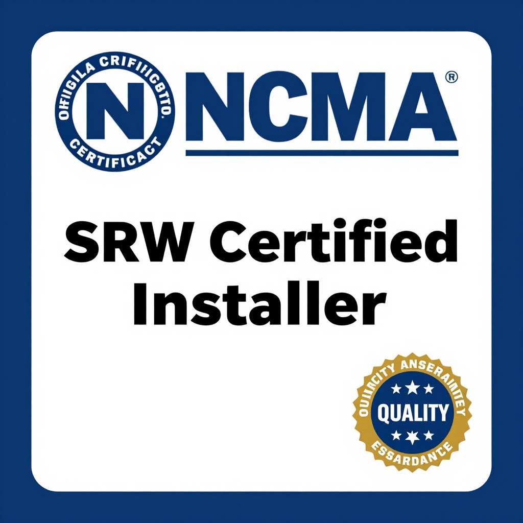 NCMA certification badge for Rockwood Landscape retaining wall expertise