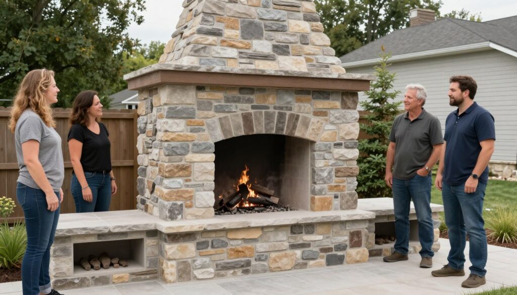Professional quality outdoor fireplace installation Alexandria MN
