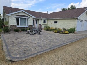 Paver patio installation in Alexandria MN